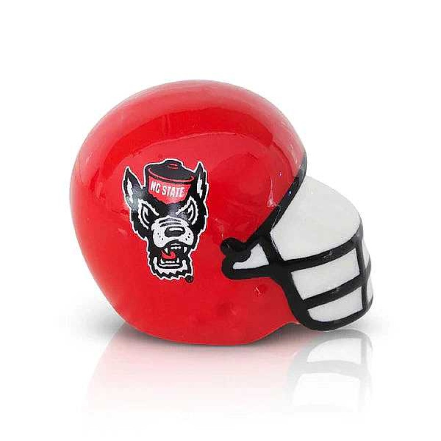 Home Decor Nora Fleming | North Carolina State Football Helmet Mini By Nora Fleming