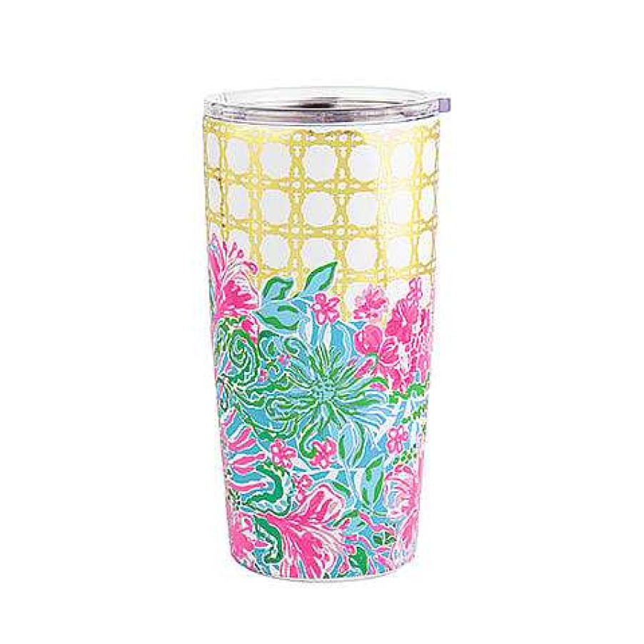 Home Decor Lifeguard Press | Stainless Steel Thermal Mug By Lilly Pulitzer - Leaf It Wild