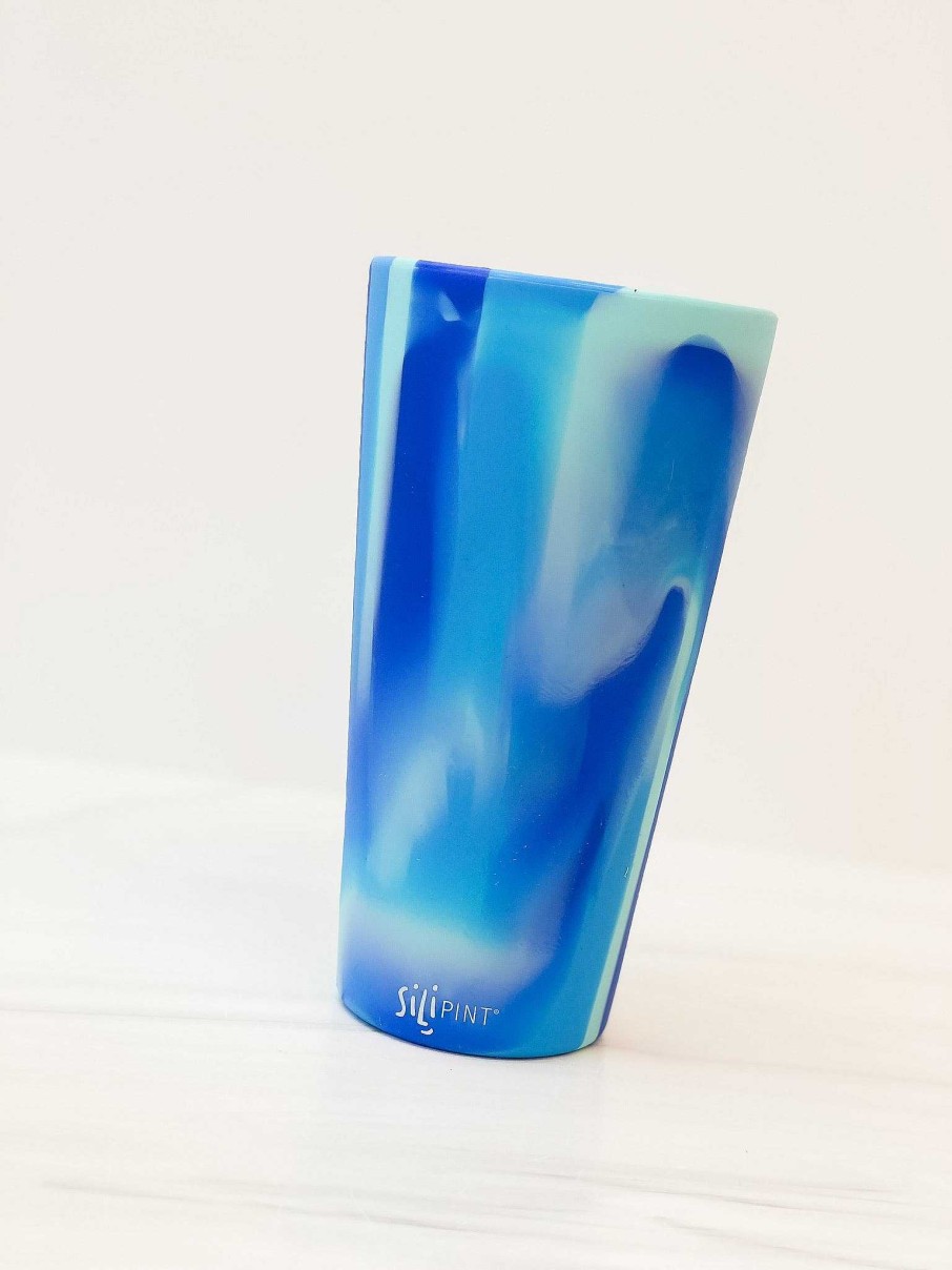 Home Decor SiliPint | 22 Oz Silicone Bomber Glass - Arctic Sky