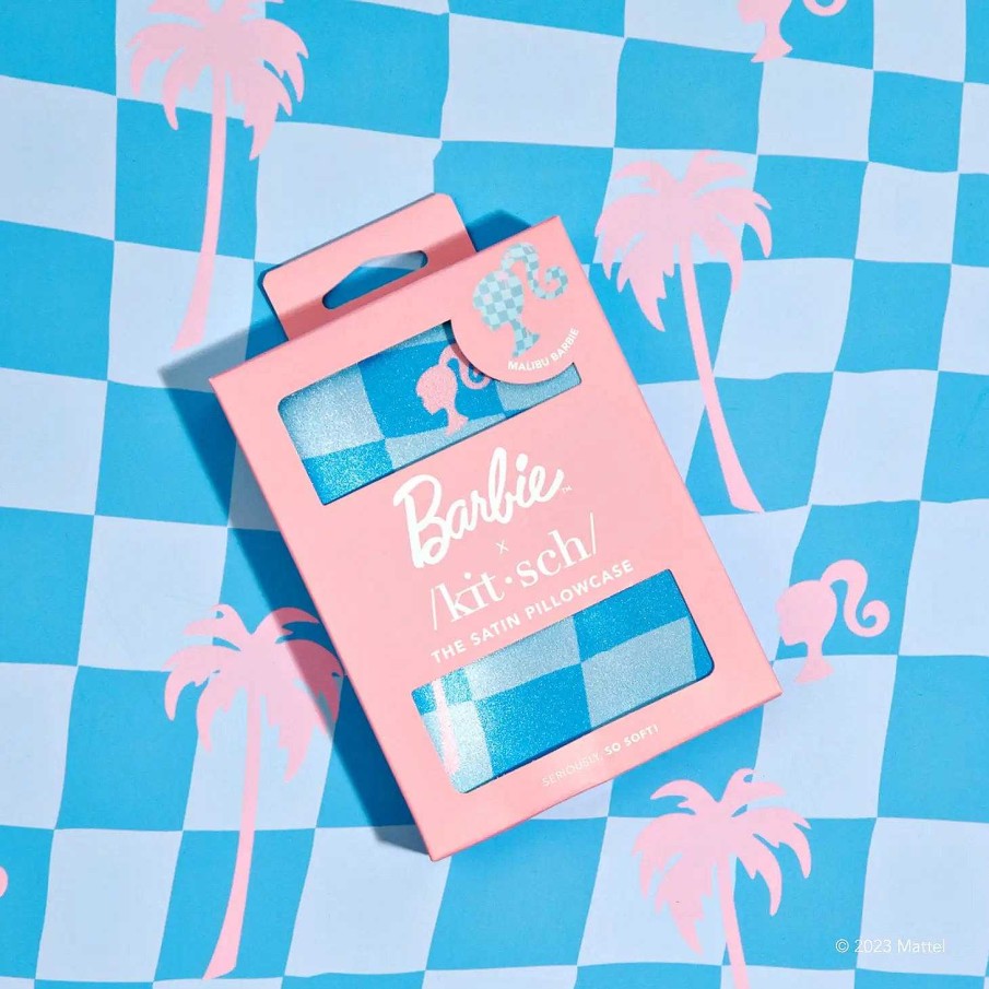 Home Decor Kitsch | Barbie X Kitsch Satin Pillowcase - Malibu Barbie