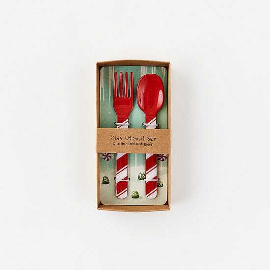 Home Decor One Hundred 80 Degrees | Christmas Kid'S Utensil Set