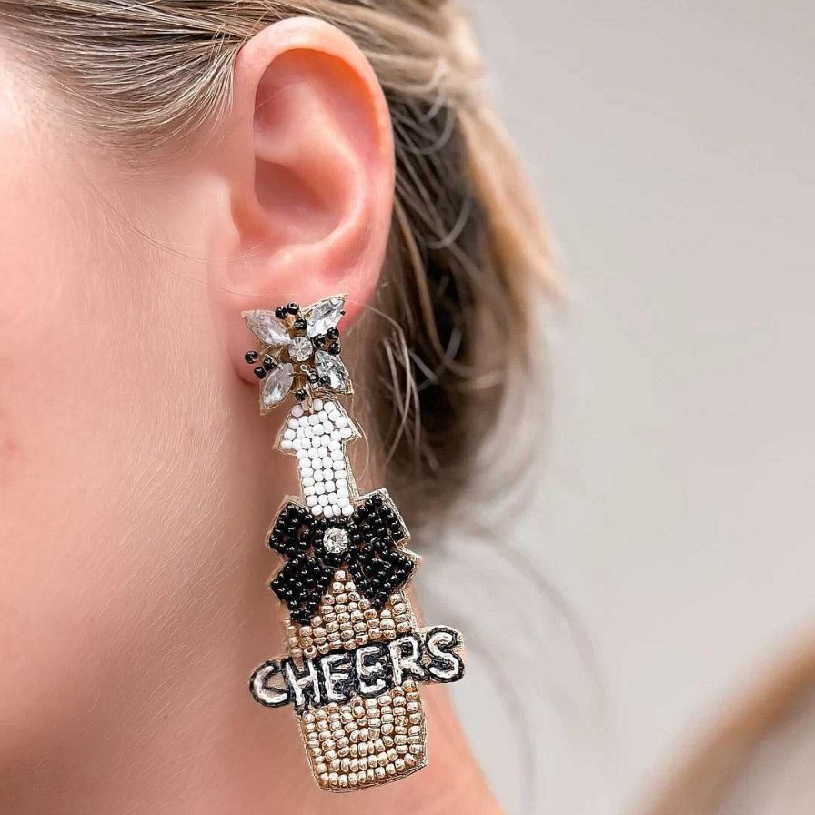 Clothing Prep Obsessed W&T Vests | Cheers' Champagne Statement Earrings