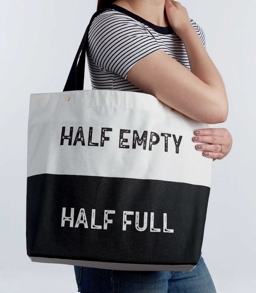 Accessories DII Tote Bags | Half Full' Printed Tote