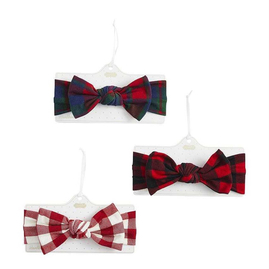 Accessories Mud Pie Hair Ties & Clips | Christmas Jersey Headbands By Mud Pie