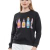 Clothing Why Dress Preppy Tees | Ipa' Beer Long Sleeve Pullover - Black