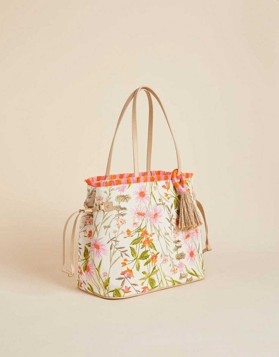 Accessories Spartina Tote Bags | Audubon Wildflower Jetsetter Tote