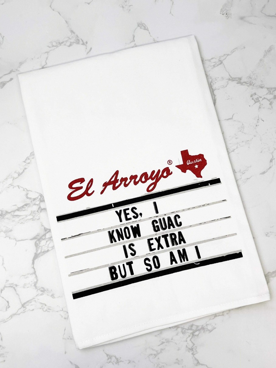 Home Decor El Arroyo | Yes I Know Guac Is Extra But So Am I' Tea Towel