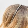 Accessories Prep Obsessed MONT Headbands | Skinny Rhinestone Headband - Hematite