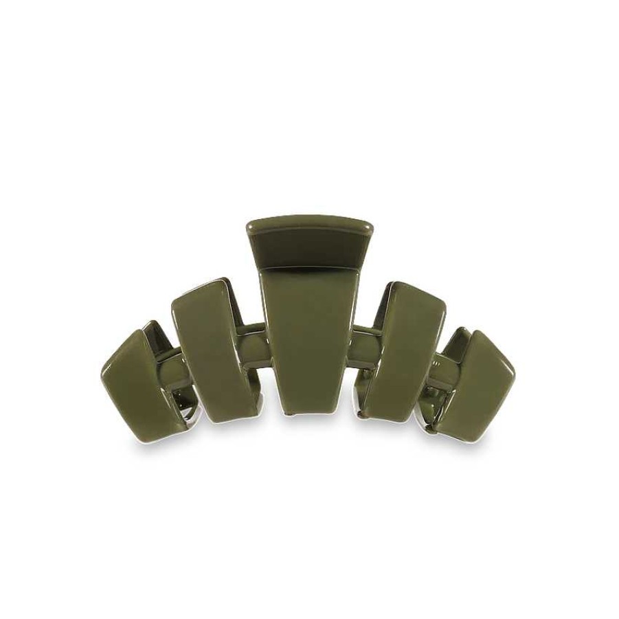 Accessories Teleties Hair Ties & Clips | Tiny Teleties Claw Clip - Olive