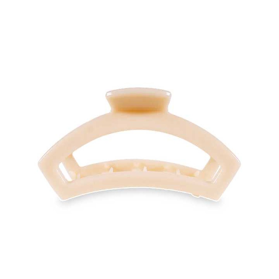 Accessories Teleties Hair Ties & Clips | Medium Teleties Open Claw Clip - Almond Beige