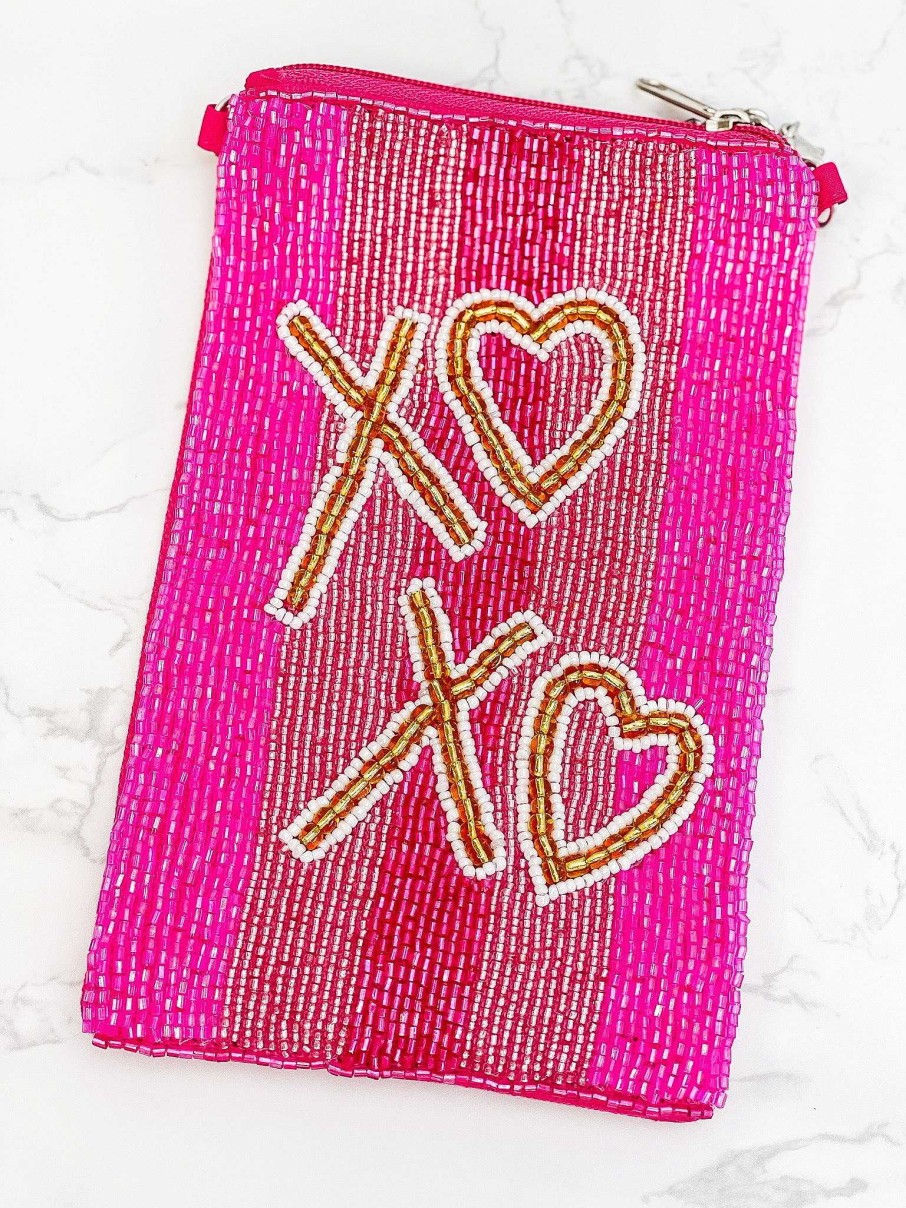 Accessories Prep Obsessed TL Crossbody Bags | Xoxo' Beaded Phone Crossbody