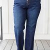 Clothing Ave Shops Denim | Arlo High Rise Button-Fly Straight Jeans By Judy Blue