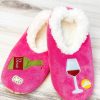 Shoes Snoozies! | Snoozies! Slippers - Wine O'Clock Hot Pink