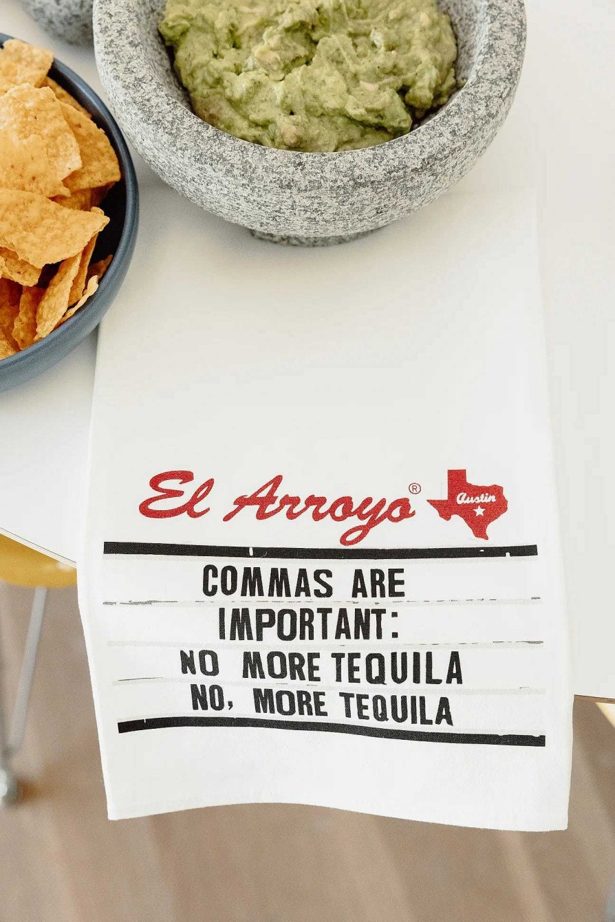 Home Decor El Arroyo | Commas Are Important' Tea Towel