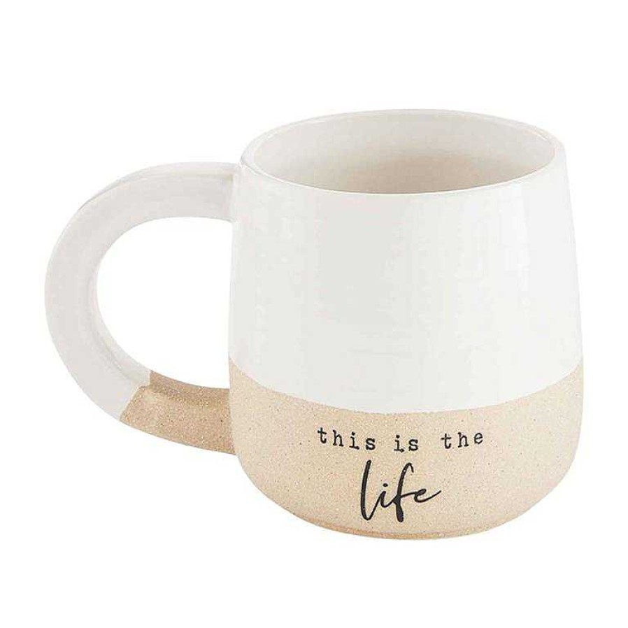 Home Decor Mud Pie | Stoneware Tea Mugs By Mud Pie