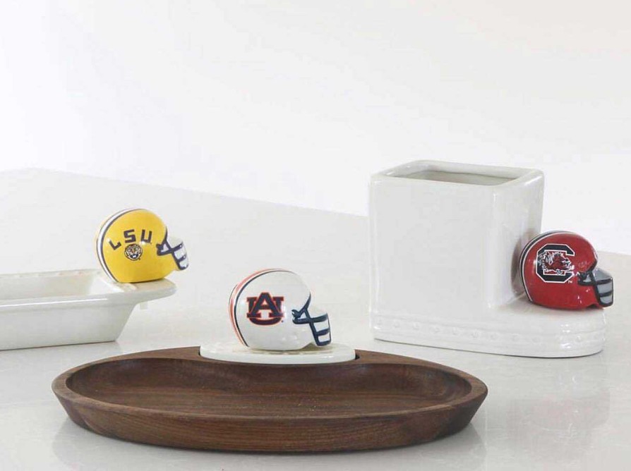 Home Decor Nora Fleming | Lsu Football Helmet Mini By Nora Fleming