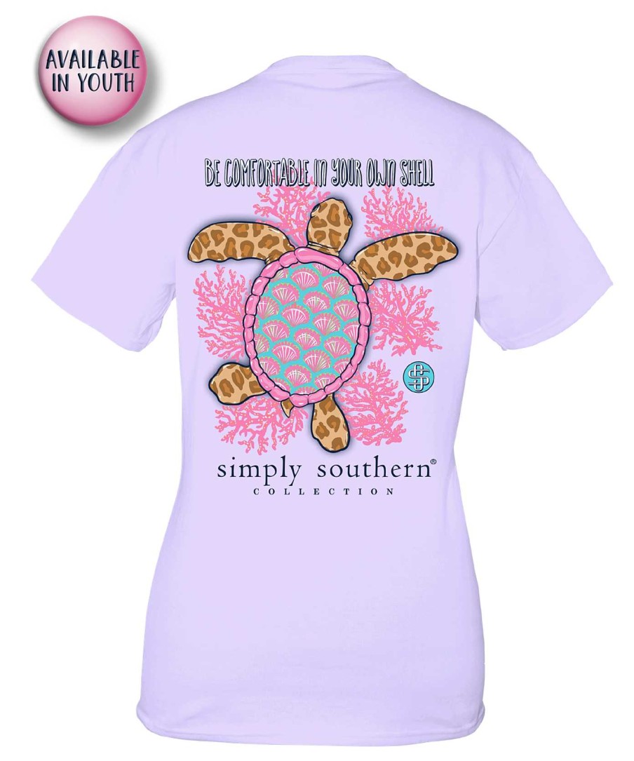 Clothing Simply Southern Preppy Tees | Be Comfortable In Your Own Shell' Short Sleeve Tee By Simply Southern