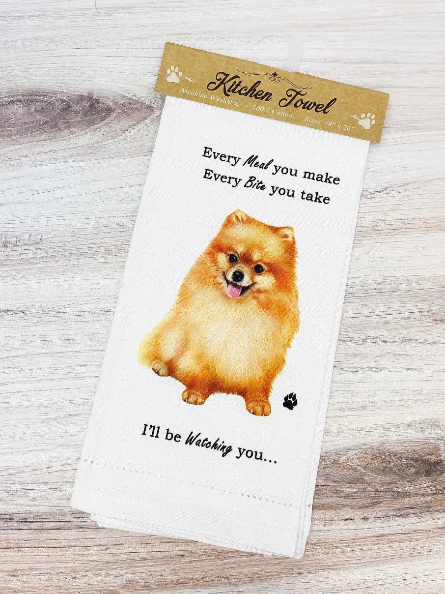 Home Decor E&S Pets | Pomeranian Kitchen Towel