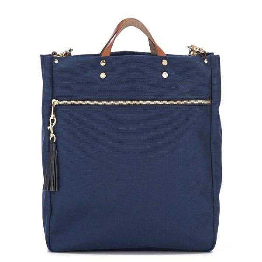 Accessories Boulevard Tote Bags | Parker Navy Nylon Tote (Ships In 1-2 Weeks)