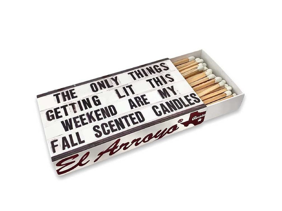 Home Decor El Arroyo | The Only Things Getting Lit' Marquee Matchbox