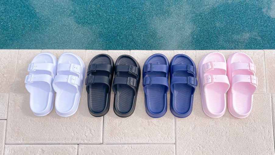 Shoes Prep Obsessed JTC | Comfy Buckle Foam Slides - Pink