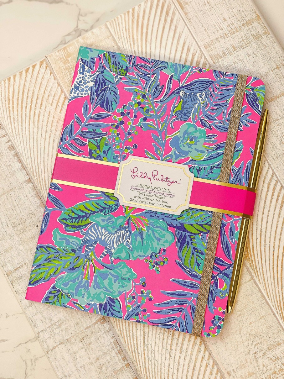 Home Decor Lifeguard Press | Journal With Pen By Lilly Pulitzer - Lil Earned Stripes