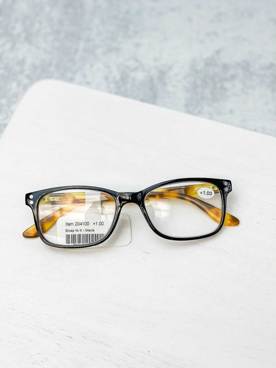 Home Decor Peepers | Snap To It Eyeglasses - Black (Strength +1.00)