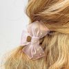 Accessories Prep Obsessed PAN Hair Ties & Clips | Purple Bow Claw Clip