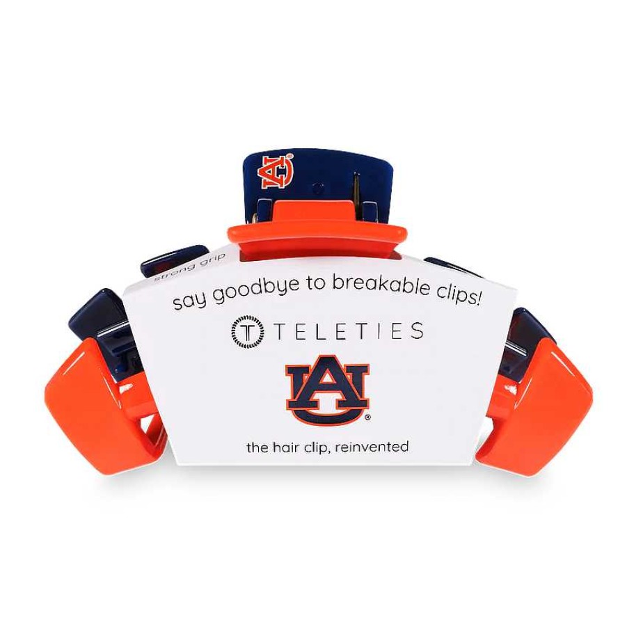 Accessories Teleties Hair Ties & Clips | Large Teleties Claw Clip - Auburn University