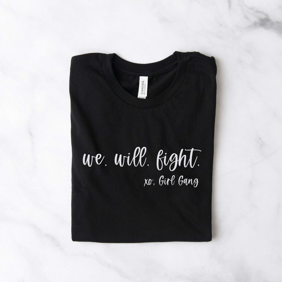 Clothing Prep Obsessed GT Preppy Tees | Donation Tee: 'We. Will. Fight' Signature Graphic Tee By Prep Obsessed