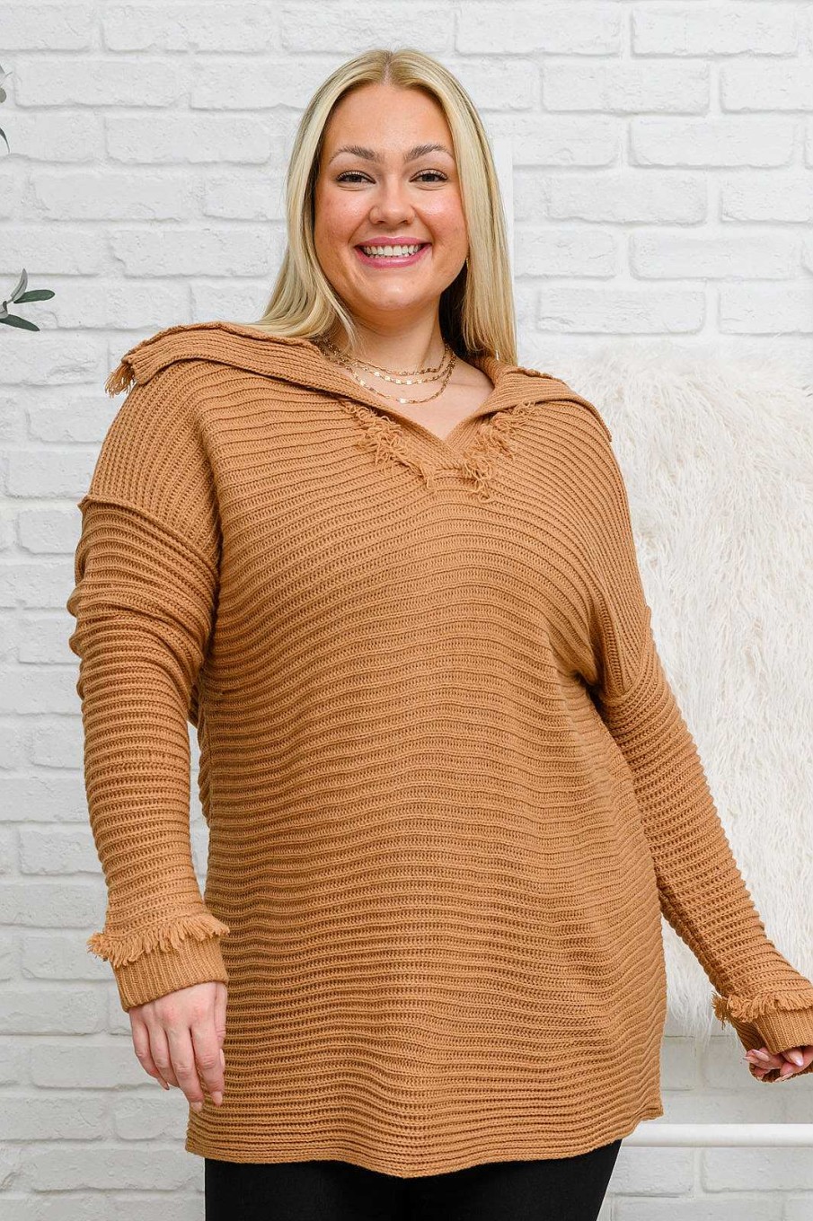 Clothing Ave Shops Sweaters | Travel Far & Wide Sweater In Taupe