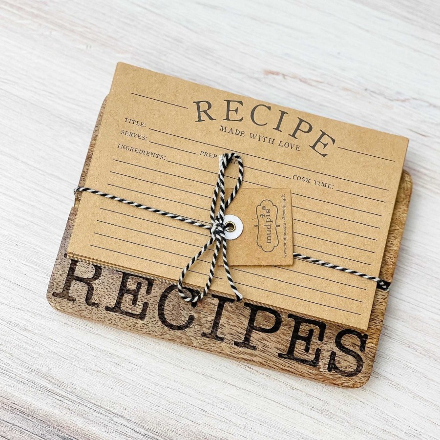 Home Decor Mud Pie | Recipe Card Set By Mud Pie