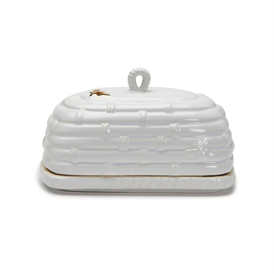 Home Decor Two's Company | Golden Bee Covered Butter Dish