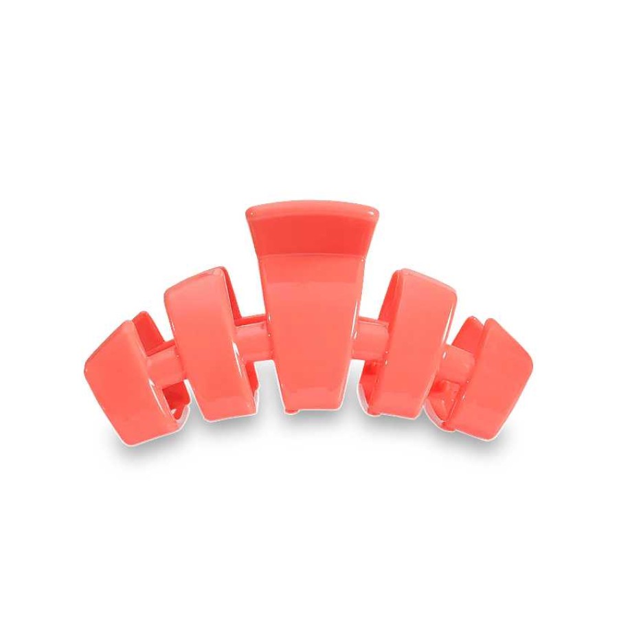 Accessories Teleties Hair Ties & Clips | Medium Teleties Claw Clip - Coral