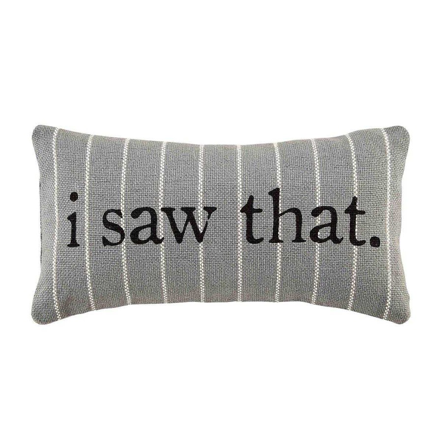 Home Decor Mud Pie | Small Funny Striped Pillows By Mud Pie