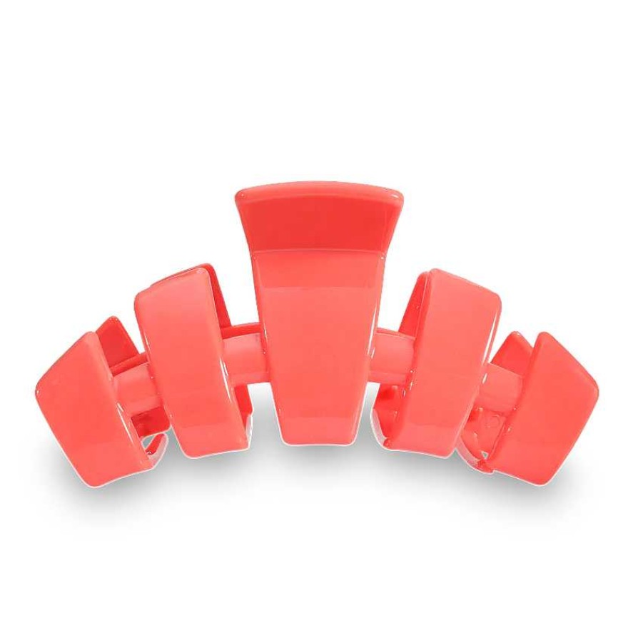 Accessories Teleties Hair Ties & Clips | Large Teleties Claw Clip - Coral