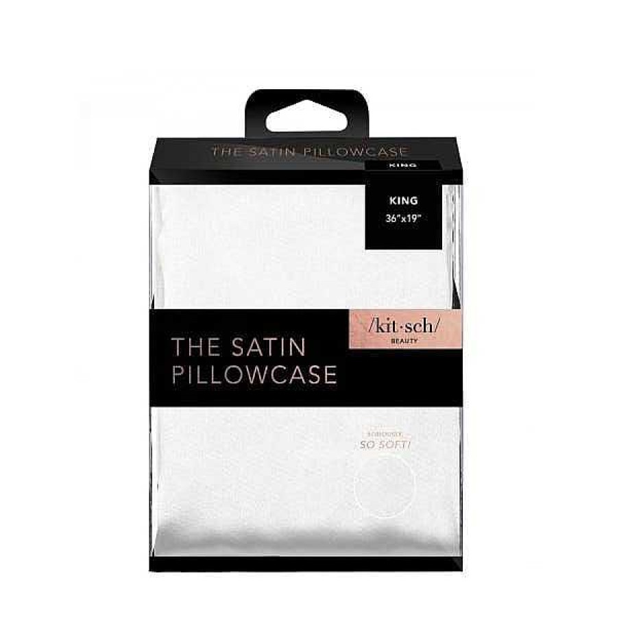 Home Decor Kitsch | Satin Pillowcase King - Ivory