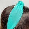 Accessories Prep Obsessed U&I Headbands | Solid Knit Top Knot Headband - Turquoise