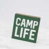 Home Decor Collins | Camp Life' Block Sign