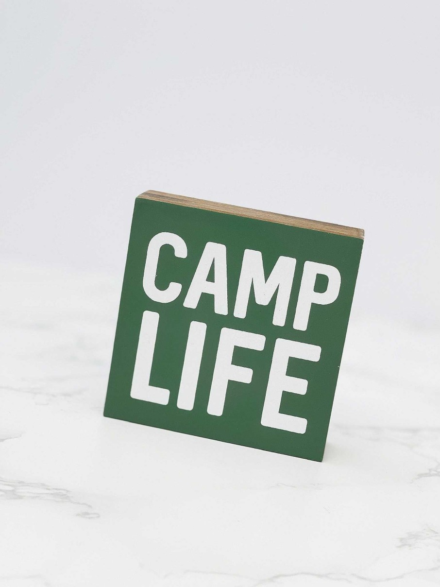 Home Decor Collins | Camp Life' Block Sign