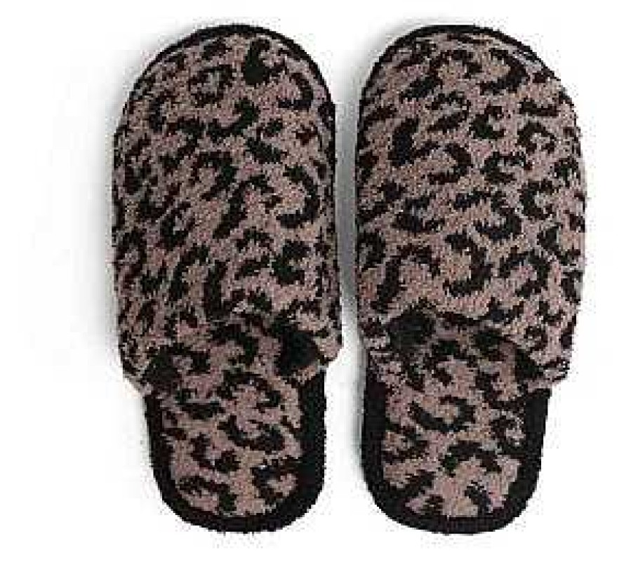 Shoes Prep Obsessed JTC | Leopard Fuzzy Slippers - Coffee