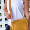 Accessories Prep Obsessed UNNI Crossbody Bags | Adeline Camera Crossbody Bag - Mustard