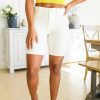 Clothing LDW Sale Denim | Brenda Mid Rise Cuffed Denim Bermuda Shorts By Judy Blue (Ships In 1-2 Weeks)