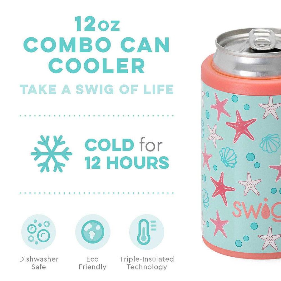 Home Decor Swig | Starfish 12 Oz Can & Bottle Cooler By Swig