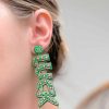 Clothing Prep Obsessed W&T Vests | Good Luck' Beaded Dangle Earrings