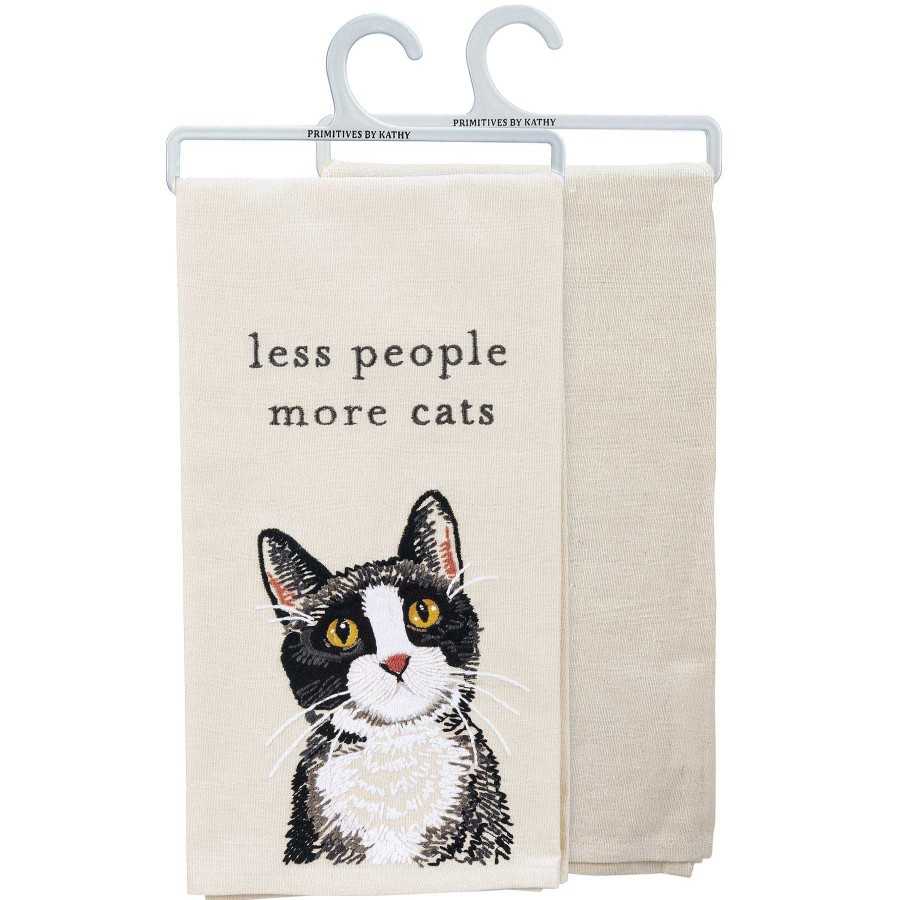 Home Decor Primitives By Kathy | Less People, More Cats' Dish Towel