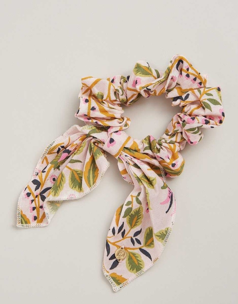 Accessories Spartina Hair Ties & Clips | Pepper Hall Thistle Scrunchie By Spartina