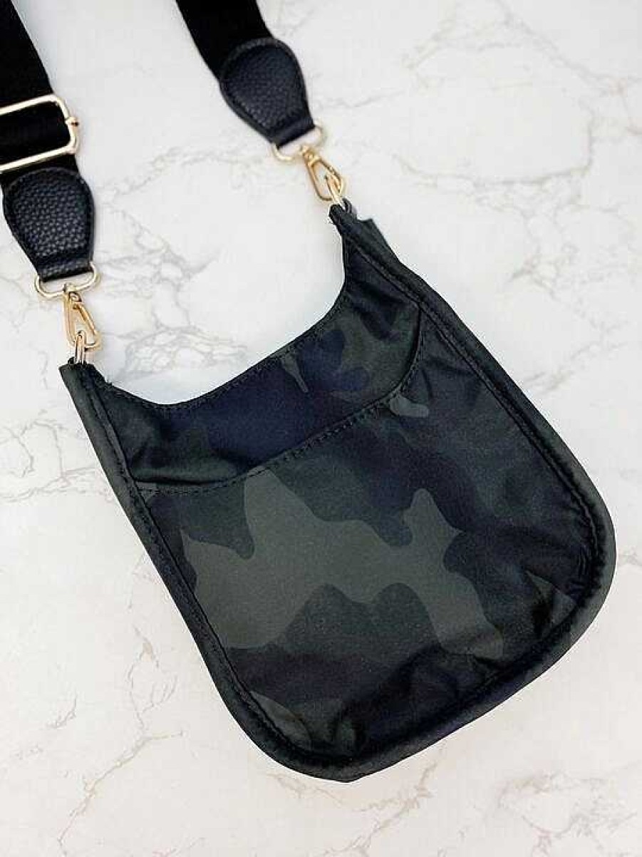 Accessories Prep Obsessed UNNI Crossbody Bags | Mini Nylon Crossbody Bag - Camouflage