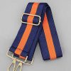 Accessories Prep Obsessed GS Crossbody Bags | Adjustable Crossbody Strap - Orange & Navy Stripe