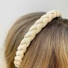 Accessories Prep Obsessed FC Hair Ties & Clips | Textured Braid Headband - Cream